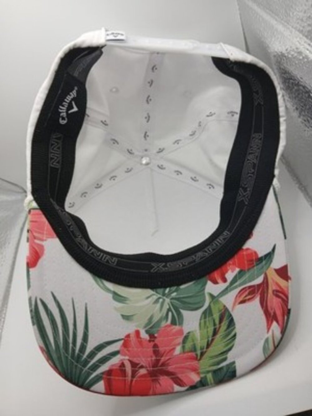 Callaway Aloha Collection Bogey Free Tropical Adjustable Woven Baseball Hat Cap - Picture 8 of 10